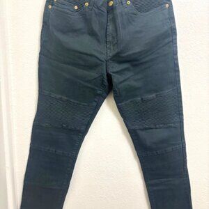 LRG Lifted Research Group true tapered moto jeans pants 36 green